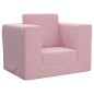 vidaXL Divano per Bambini Rosa in Morbido Peluche vidaXL Divano per Bambini Rosa in Morbido Peluche