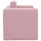 vidaXL Divano per Bambini Rosa in Morbido Peluche vidaXL Divano per Bambini Rosa in Morbido Peluche