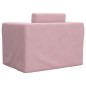 vidaXL Divano per Bambini Rosa in Morbido Peluche vidaXL Divano per Bambini Rosa in Morbido Peluche
