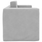 vidaXL Divano Letto per Bambini a 2 Posti Grigio Chiaro in Peluche vidaXL Divano Letto per Bambini a 2 Posti Grigio Chiaro in Peluche