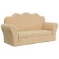 vidaXL Divano Letto per Bambini a 2 Posti Crema in Morbido Peluche vidaXL Divano Letto per Bambini a 2 Posti Crema in Morbido Peluche
