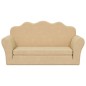 vidaXL Divano Letto per Bambini a 2 Posti Crema in Morbido Peluche vidaXL Divano Letto per Bambini a 2 Posti Crema in Morbido Peluche