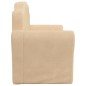 vidaXL Divano Letto per Bambini a 2 Posti Crema in Morbido Peluche vidaXL Divano Letto per Bambini a 2 Posti Crema in Morbido Peluche