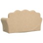 vidaXL Divano Letto per Bambini a 2 Posti Crema in Morbido Peluche vidaXL Divano Letto per Bambini a 2 Posti Crema in Morbido Peluche