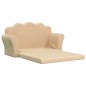 vidaXL Divano Letto per Bambini a 2 Posti Crema in Morbido Peluche vidaXL Divano Letto per Bambini a 2 Posti Crema in Morbido Peluche