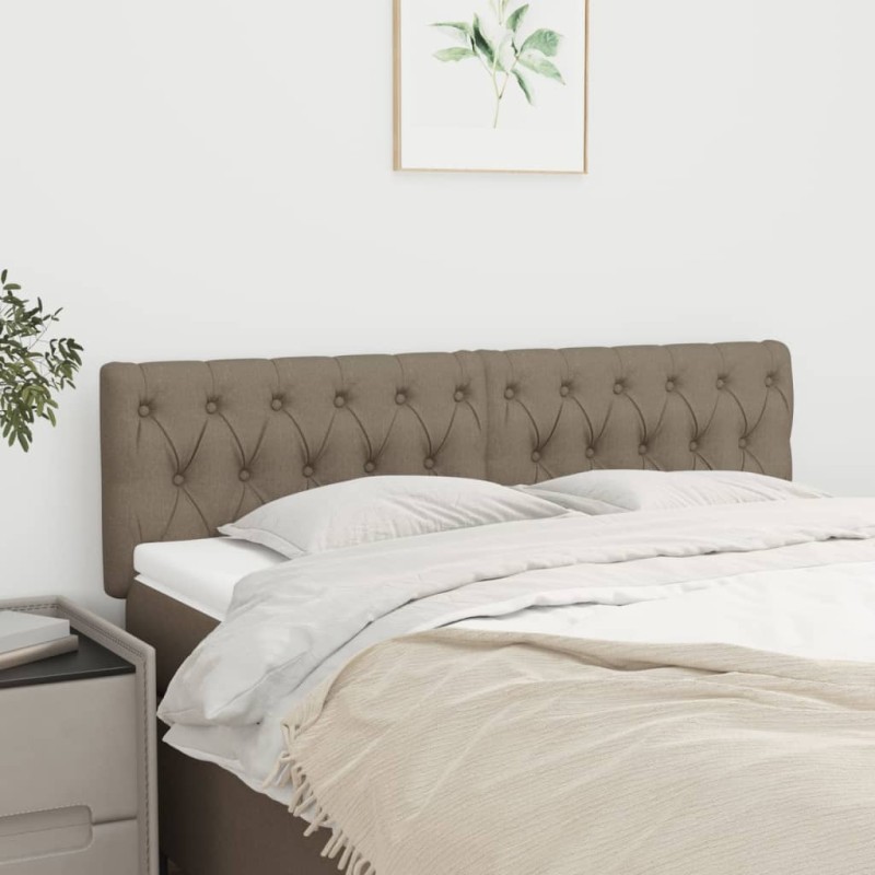 vidaXL Testiere 2 pz Tortora 72x7x78/88 cm in Tessuto