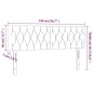 vidaXL Testiere 2 pz Tortora 72x7x78/88 cm in Tessuto