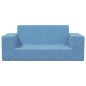 vidaXL Divano per Bambini a 2 Posti Blu in Morbido Peluche vidaXL Divano per Bambini a 2 Posti Blu in Morbido Peluche