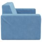 vidaXL Divano per Bambini a 2 Posti Blu in Morbido Peluche vidaXL Divano per Bambini a 2 Posti Blu in Morbido Peluche