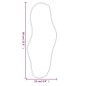 vidaXL Specchio da Parete Dorato 60x25 cm