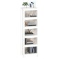 Libreria Bianca 50x35x154 cm in Legno Massello di Pino Libreria Bianca 50x35x154 cm in Legno Massello di Pino
