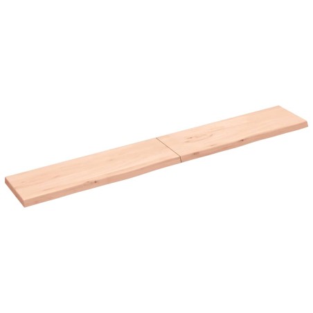 vidaXL Piano Bagno 200x30x4 cm in Legno Massello Non Trattato