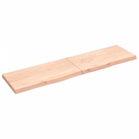 vidaXL Piano Bagno 200x50x6 cm in Legno Massello Non Trattato