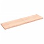 vidaXL Piano Bagno 200x50x6 cm in Legno Massello Non Trattato