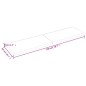 vidaXL Piano Bagno 200x50x6 cm in Legno Massello Non Trattato