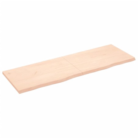 vidaXL Piano Bagno 180x60x4 cm in Legno Massello Non Trattato