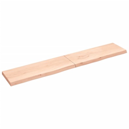 vidaXL Piano Bagno 220x40x6 cm in Legno Massello Non Trattato