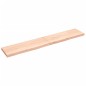 vidaXL Piano Bagno 220x40x6 cm in Legno Massello Non Trattato