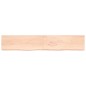 vidaXL Piano Bagno 220x40x6 cm in Legno Massello Non Trattato
