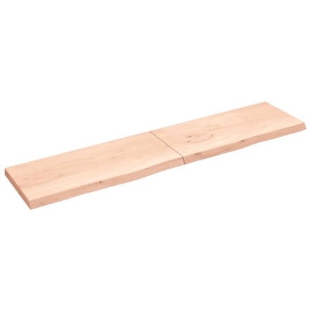 vidaXL Piano Bagno 220x50x6 cm in Legno Massello Non Trattato