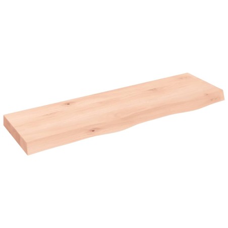 vidaXL Piano Bagno 100x30x6 cm in Legno Massello Non Trattato