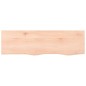 vidaXL Piano Bagno 100x30x6 cm in Legno Massello Non Trattato
