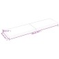 vidaXL Piano Bagno Marrone Chiaro 200x50x6 cm Legno Massello Trattato