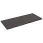 vidaXL Piano Bagno Grigio Scuro 140x60x4 cm Legno Massello Trattato