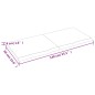 vidaXL Piano Bagno Grigio Scuro 140x60x4 cm Legno Massello Trattato