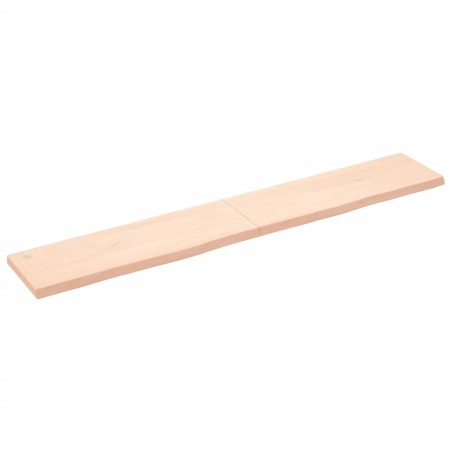 vidaXL Piano Bagno 180x30x4 cm in Legno Massello Non Trattato