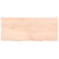 vidaXL Piano Bagno 120x50x6 cm in Legno Massello Non Trattato