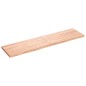 vidaXL Piano Bagno Marrone Chiaro 160x40x4 cm Legno Massello Trattato
