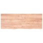 vidaXL Piano Bagno Marrone Chiaro 160x60x6 cm Legno Massello Trattato