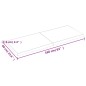 vidaXL Piano Bagno Marrone Chiaro 160x60x6 cm Legno Massello Trattato