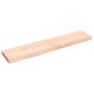 vidaXL Piano Bagno 140x30x6 cm in Legno Massello Non Trattato