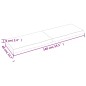 vidaXL Piano Bagno 140x40x6 cm in Legno Massello Non Trattato