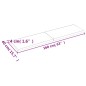 vidaXL Piano Bagno 160x40x4 cm in Legno Massello Non Trattato
