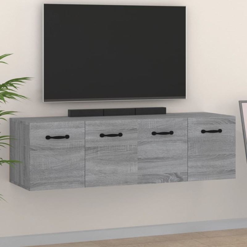 Mobili Parete 2 pz Grigio Sonoma 80x35x36,5cm Legno Multistrato Mobili Parete 2 pz Grigio Sonoma 80x35x36,5cm Legno Multistrato