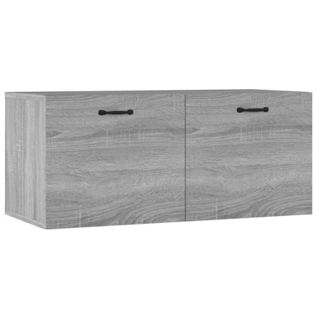 vidaXL Mobile a Parete Grigio Sonoma 80x36,5x35cm in Legno Multistrato