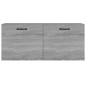 vidaXL Mobile a Parete Grigio Sonoma 80x36,5x35cm in Legno Multistrato vidaXL Mobile a Parete Grigio Sonoma 80x36,5x35cm in Legno Multistrato