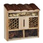 HI Casetta Nidificazione per Insetti in Legno Naturale 30x9,5x30 cm HI Casetta Nidificazione per Insetti in Legno Naturale 30x9,5x30 cm