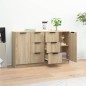 Credenze 2 pz Rovere Sonoma 60x30x70 cm in Legno Multistrato Credenze 2 pz Rovere Sonoma 60x30x70 cm in Legno Multistrato