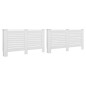 vidaXL Coperture per Radiatori 2 pz Bianche 152x19x81,5 cm in MDF vidaXL Coperture per Radiatori 2 pz Bianche 152x19x81,5 cm in MDF