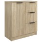 Credenze 2 pz Rovere Sonoma 60x30x70 cm in Legno Multistrato Credenze 2 pz Rovere Sonoma 60x30x70 cm in Legno Multistrato