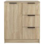 Credenze 2 pz Rovere Sonoma 60x30x70 cm in Legno Multistrato Credenze 2 pz Rovere Sonoma 60x30x70 cm in Legno Multistrato