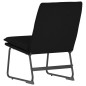 vidaXL Sedia Lounge Nera 52x75x76 cm in Tessuto