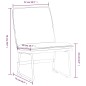 vidaXL Sedia Lounge Nera 52x75x76 cm in Tessuto