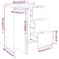 Credenze 2 pz Rovere Sonoma 60x30x70 cm in Legno Multistrato Credenze 2 pz Rovere Sonoma 60x30x70 cm in Legno Multistrato