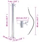 vidaXL Colonna d'Acqua da Giardino 40 cm Acciaio Inox Rotonda vidaXL Colonna d'Acqua da Giardino 40 cm Acciaio Inox Rotonda