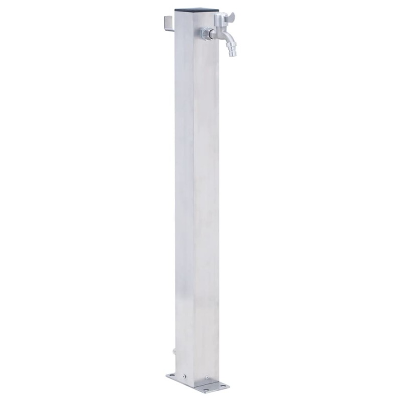 vidaXL Colonna d'Acqua da Giardino 80 cm Acciaio Inox Quadrato vidaXL Colonna d'Acqua da Giardino 80 cm Acciaio Inox Quadrato